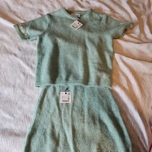 Mint Green Kids Dress Set